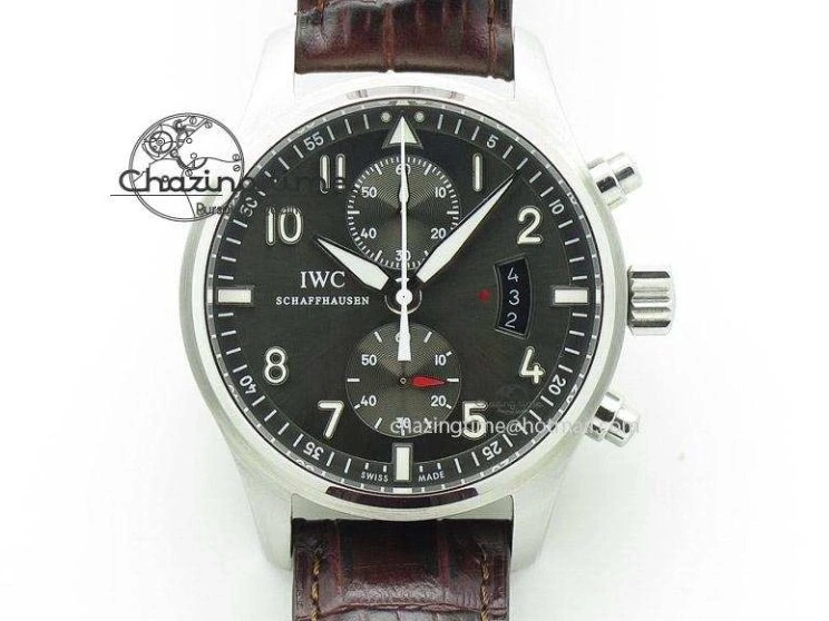 MIROTIME 0519 UrbanChic Pilot Chrono 2016 IW377714 ZF 1:1 Best Edition Blue Dial On SS Bracelet A7750 V 7272